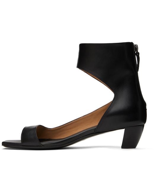 Marsèll Black Leather Sandals