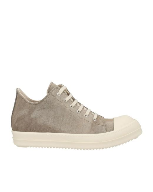 Rick Owens Brown Low Shark-Sole Sneakers for men