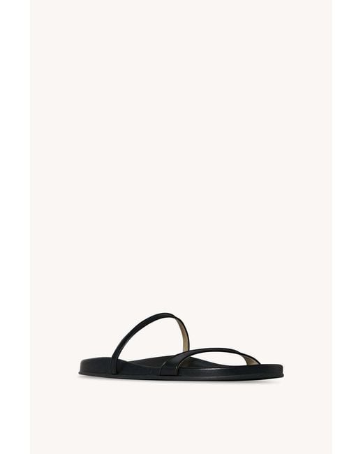 The Row White Hugh Thin Strap Slide