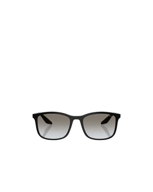 Prada Linea Rossa Gray Prada Eyewear Square Frame Sunglasses for men