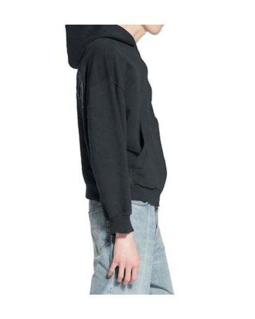 Balenciaga Blue Flipped Uni Zip-Up Hoodie for men