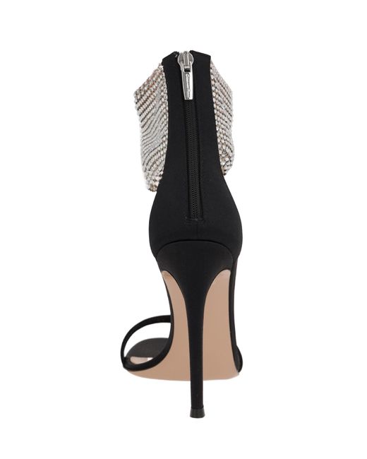 Gianvito Rossi Metallic Adore Embellished Ankle Strap Sandals