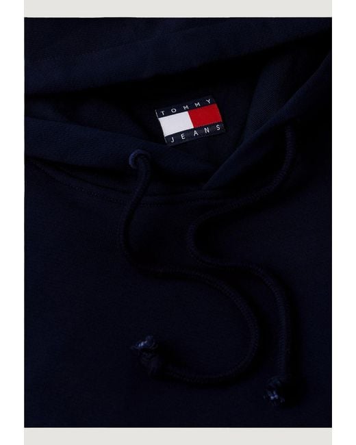 Tommy Hilfiger Blue Tommy Badge Brushed Fleece Hoodie for men