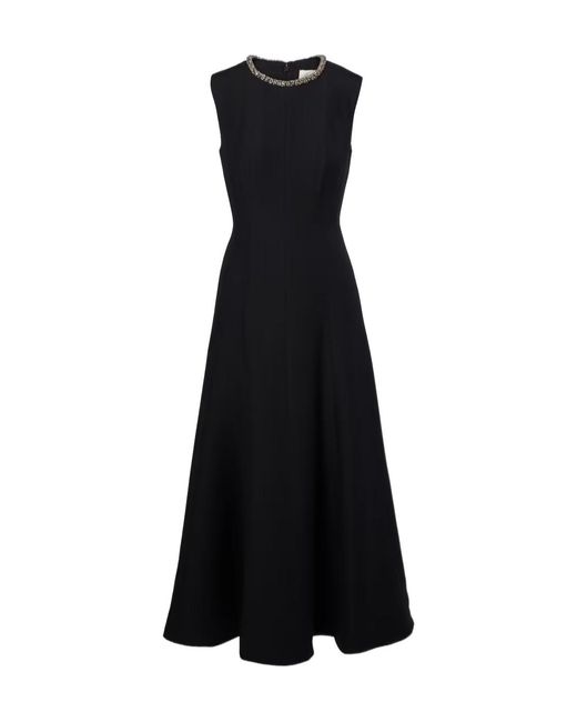 Roland Mouret Black Embellished Dress