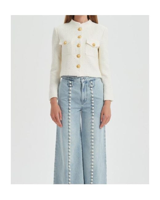 Marissa Chiara White Long-Sleeved Jacket
