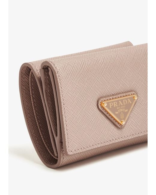 Prada Natural Saffiano Leather Wallet