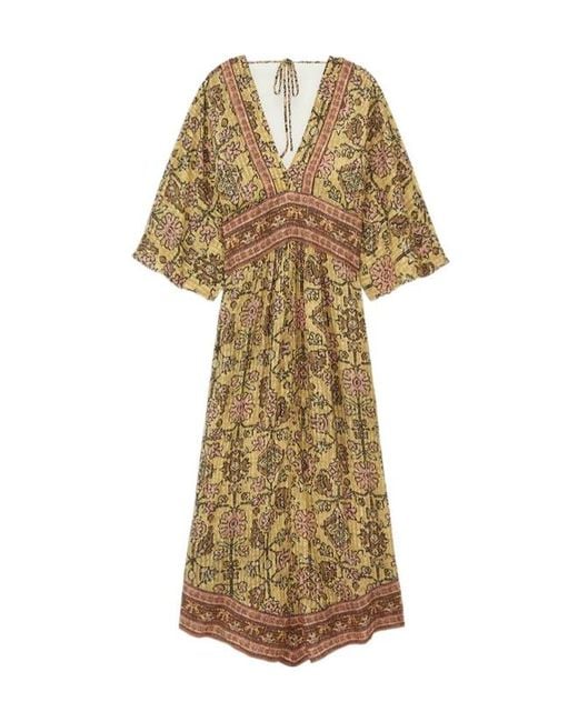 Ba&sh Multicolor V-Neck Printed Dress