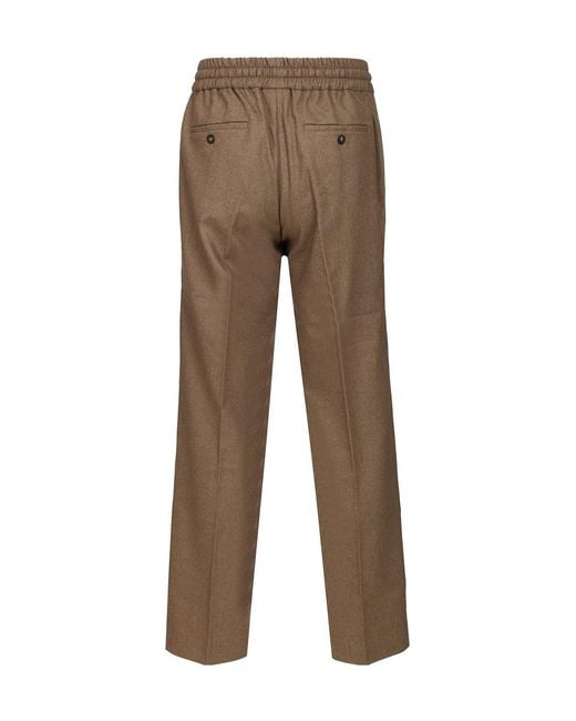 Drole de Monsieur Brown Drôle De Monsieur Elastic Waist Straight-Leg Pants