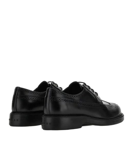 Hogan Black H704 Lace-Up Shoes for men