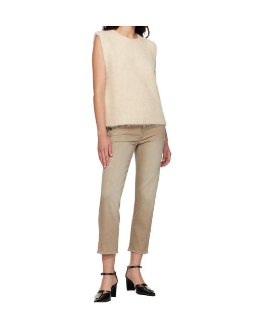 R13 Natural Deep Armhole Vest