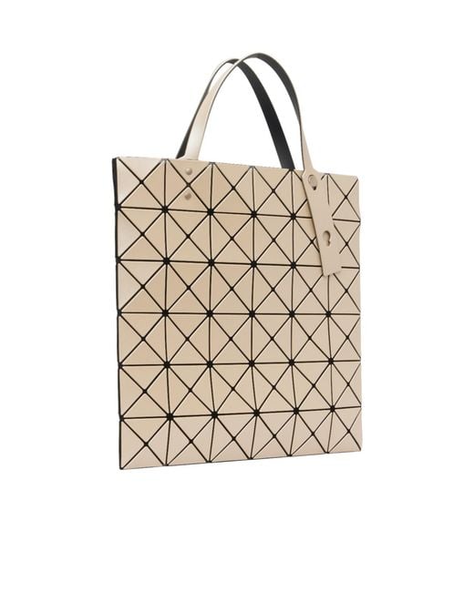 Issey Miyake Natural Lucent Geometric Tote Bag