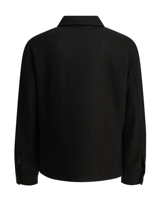 Tagliatore Black 'Adams' Short Coat for men