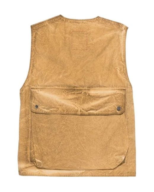 Uma Wang Natural Crew Neck Vest for men