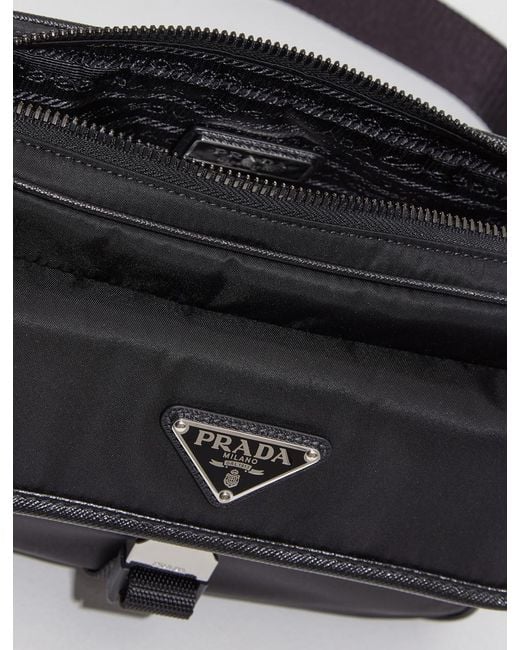 Prada White Logo Cross-Body Bag for men