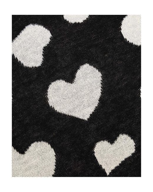 Sportmax Black Love Pattern Pullover