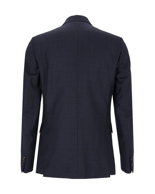 Paul Smith Blue Two-Button Tailored Suit