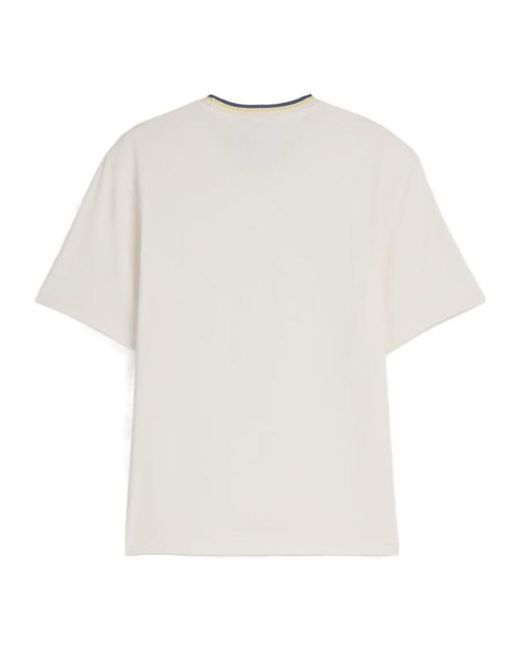 Y-3 White X Wales Bonner Graphic Printed Crewneck T-Shirt for men