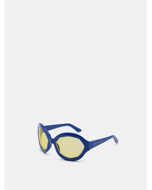 Marni Blue Logo Sunglasses
