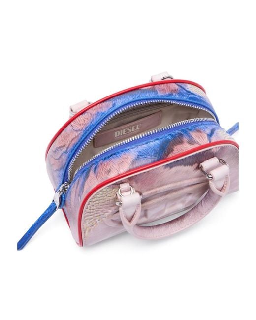 DIESEL Pink 1Dr Dome Mini Crossbody Bag