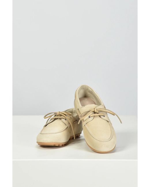 Hogan White Barca Boat Shoes