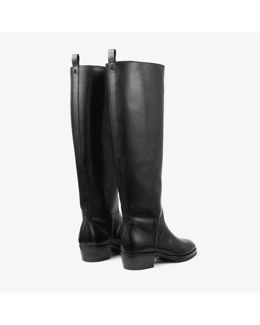 Jimmy Choo Black Mave 45 Knee-High Boots