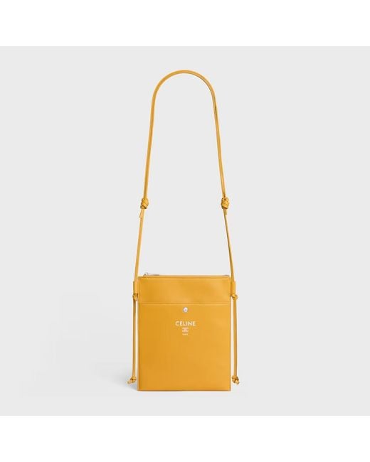 Céline Yellow Sharp Pouch Take Away for men