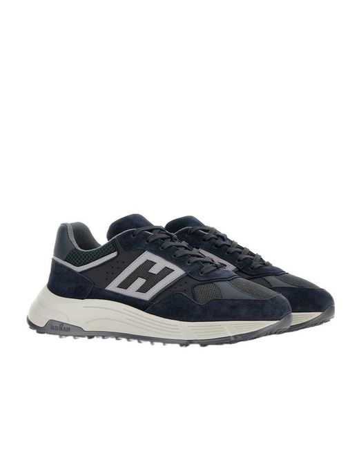Hogan Blue Hyperlight Lace-Up Sneakers for men
