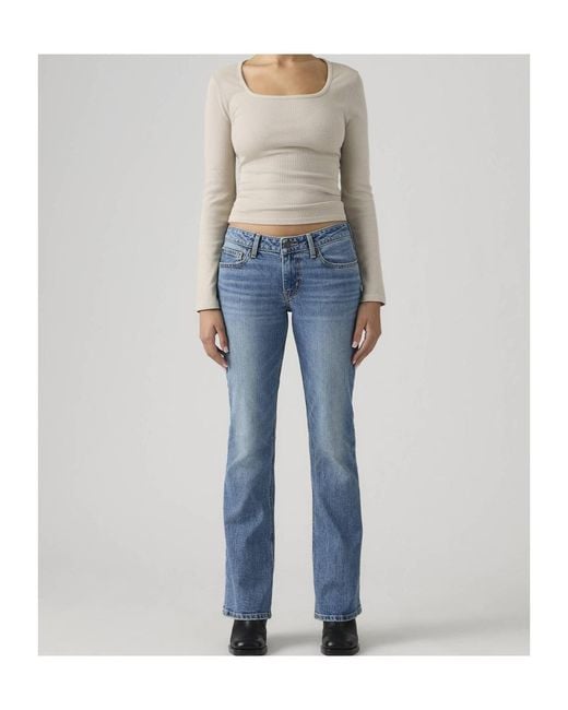 Levi's Blue Low Slim Boot Jeans