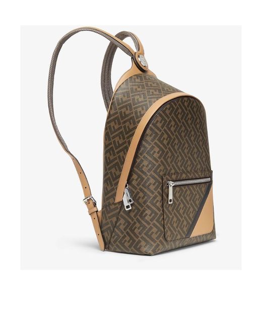 Fendi Multicolor Ff Motif Backpack for men