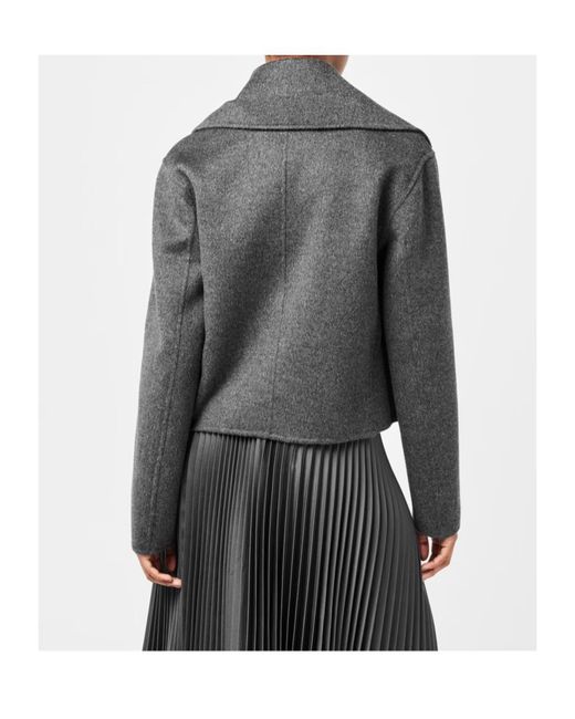 Joseph Gray Double-Breasted Casual Jacket