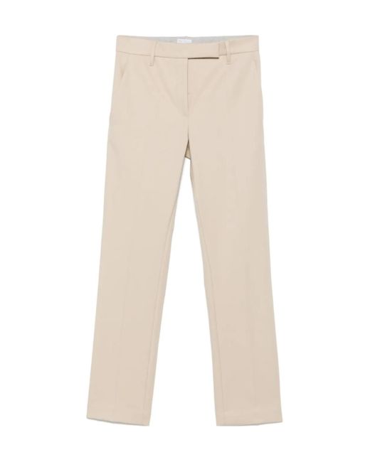 Brunello Cucinelli Natural Belt Loop Track Pants