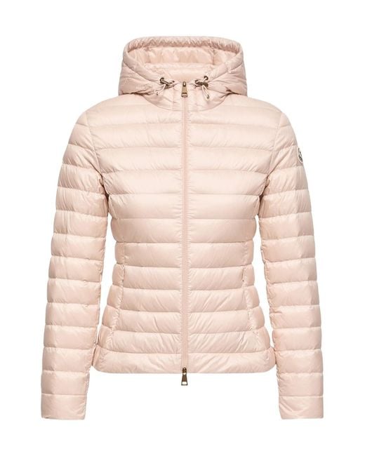 Moncler Pink Igelhood Zip-Up Short Padded Jacket