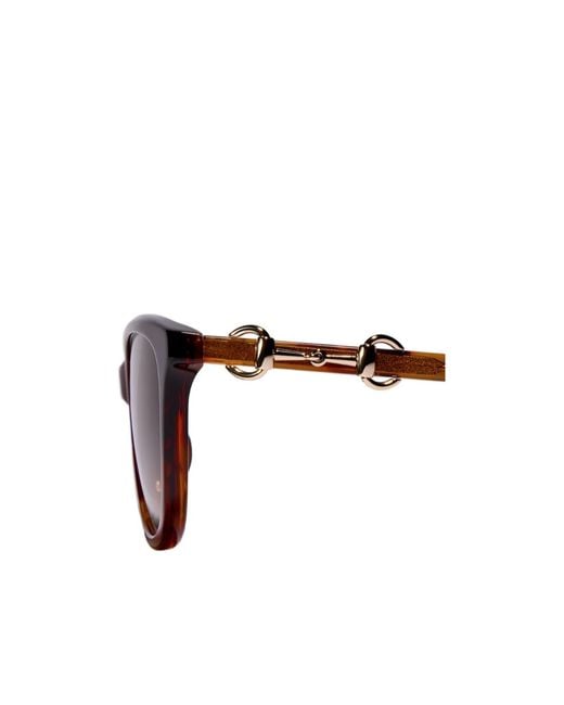 Gucci Multicolor Low Nose Bridge Fit Round Sunglasses