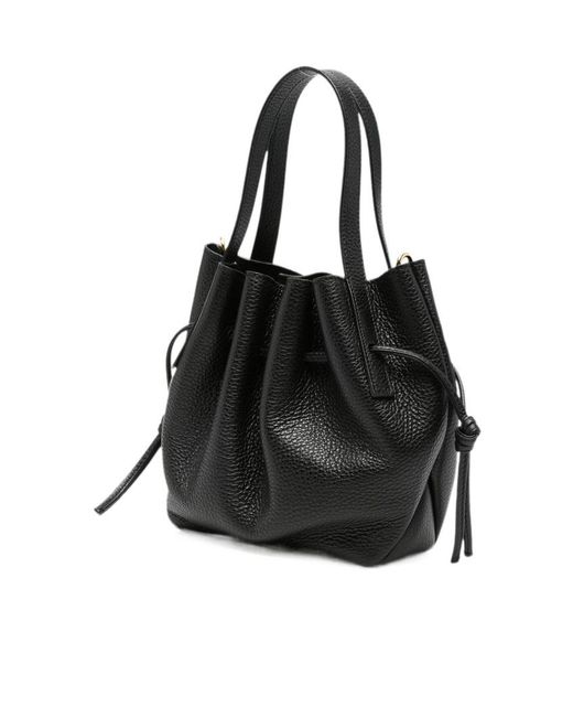 Yuzefi Black Drawstring Handbag
