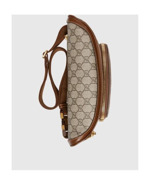Gucci Brown Interlocking G Logo Monogram Belt Bag for men