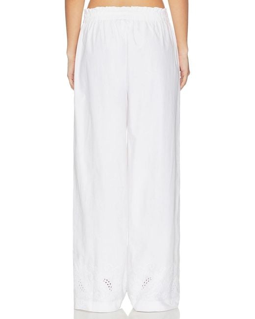 Rag & Bone White Drawstring Casual Pants