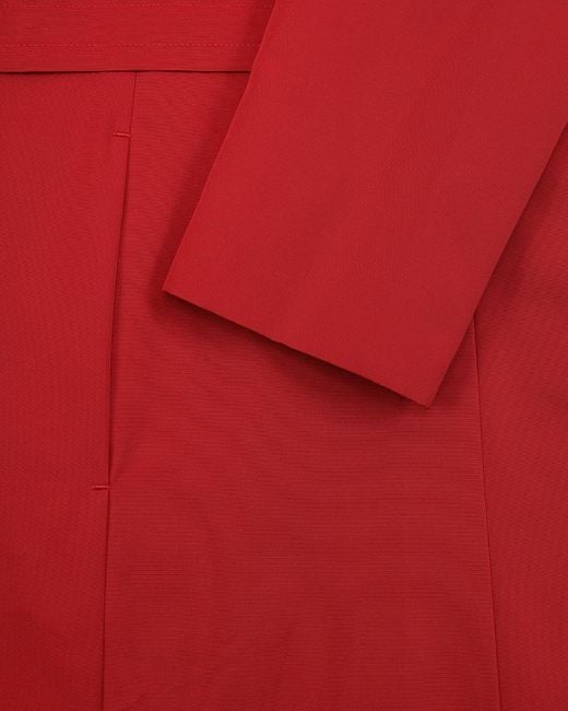 Max Mara Red Double-Breasted Belt Coat