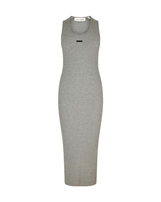 Fear Of God Gray Sleeveless Ribbed Dress