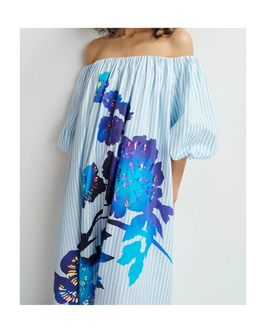 Essentiel Antwerp Blue Horpio Maxi Dress