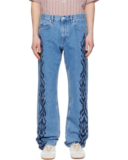 Isabel Marant Blue Lewys Jeans for men