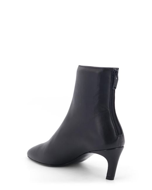 Totême Black Totême Stiletto-Heel Zipped Ankle Boots