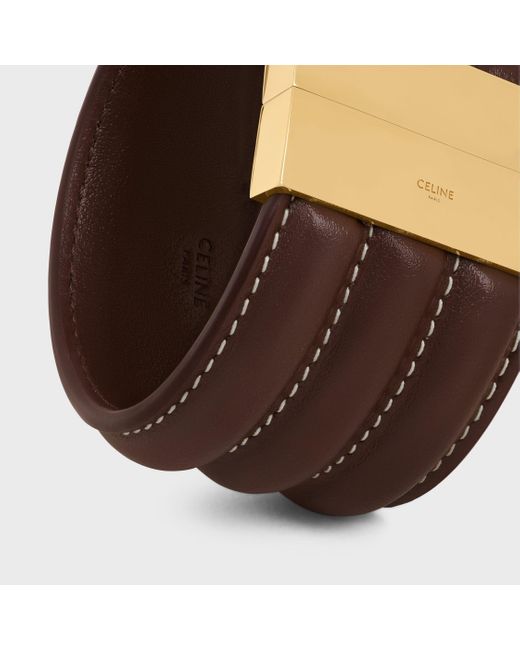 Céline Brown Les Cuirs Large Bracelet