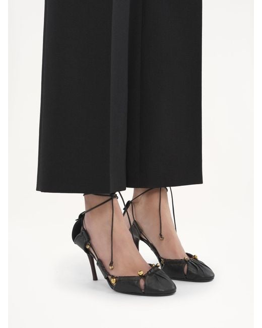 Chloé Black Chloé Luna Knotted Strap Pumps