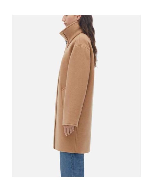 Bottega Veneta Natural Double-Sided Cashmere Coat