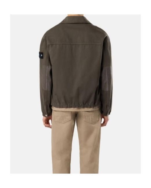 Stone Island Green Denim Coach Jacket for men