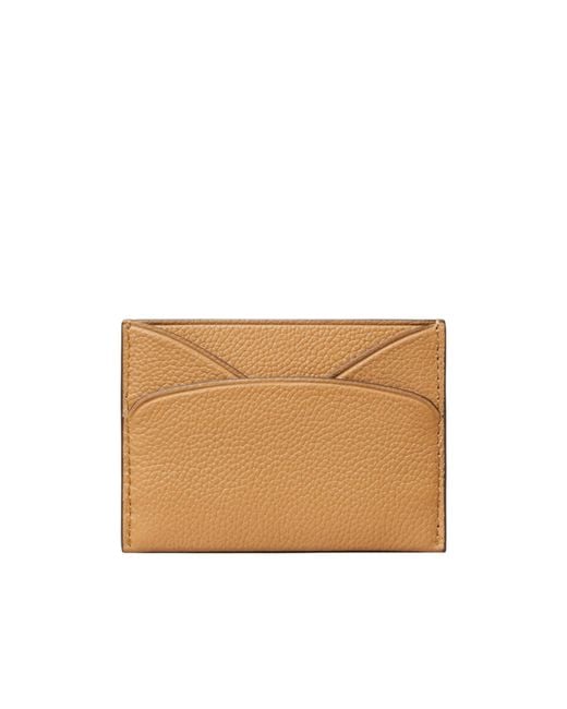 Tory Burch Natural Romy Leather Card Holder