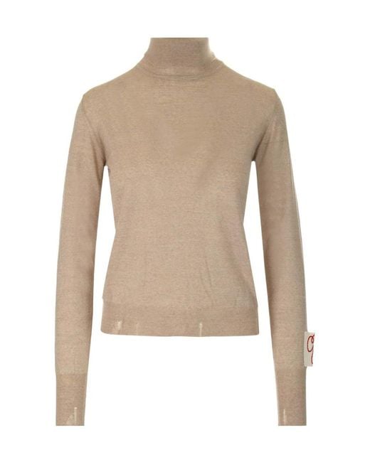Golden Goose Deluxe Brand Natural High-Neck Jumper