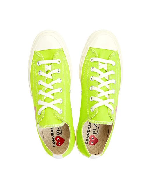 Comme des Garçons Yellow Round Toe Sneakers for men