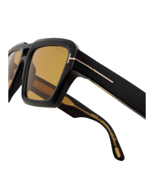 Tom Ford Metallic Icon Aviator-Style Sunglasses