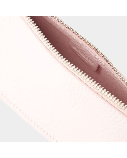 Burberry Pink Asymmetric Chain-Linked Shoulder Bag